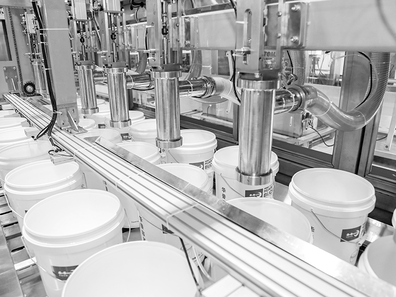 10-30L JS防水涂料乳胶漆等水性涂料智能灌装线 10-30L JS防水涂料乳胶漆等水性涂料智能灌装线