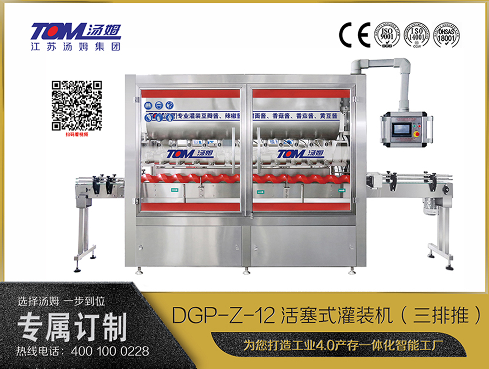 DGP-Z-12活塞式灌装机（三排推）